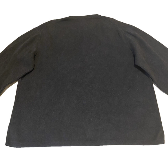 Eddie Bauer Sweater Mens Size Large Dark Grey Pullover Cotton Crewneck Sweater - Picture 4 of 10